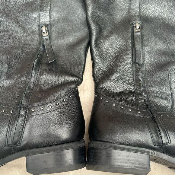 Sam Edelman Prina Women's Black Riding Boots Size 7 Studded Detailing - Picture 12 of 15